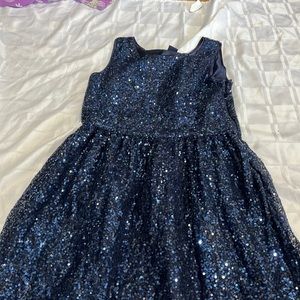 Navy blue sequin dress